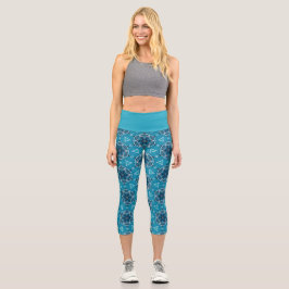 Fahrradmuster Capri Leggings