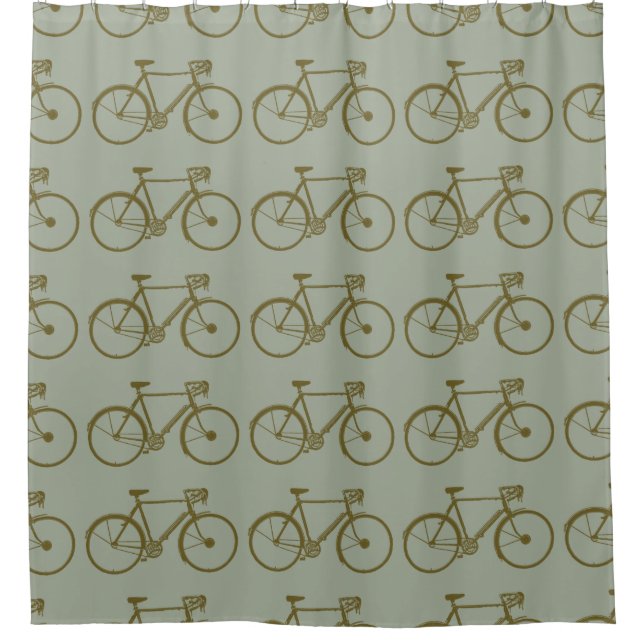 Fahrradmuster / duschvorhang (Vorderseite)