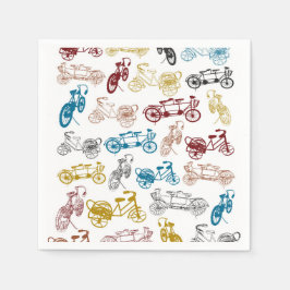 Fahrradmuster Serviette