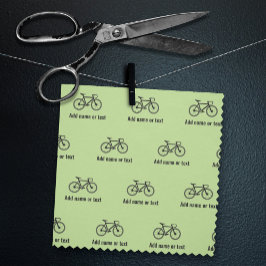 Fahrradmuster und eigener Text für Radfahrer - jed Stoff