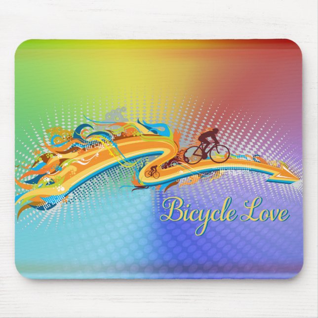 Fahrradoptionen Liebe 1 Mousepad Optionen (Vorne)