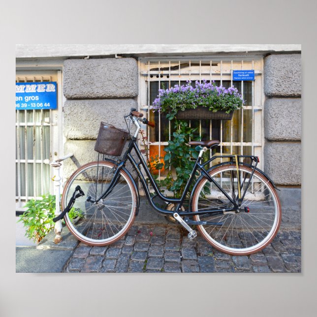 Fahrradparkverbot, Kopenhagen, Dänemark Poster (Vorne)