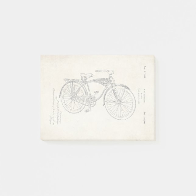 Fahrradpatent Schwinn Post-it Klebezettel (Vorderseite)