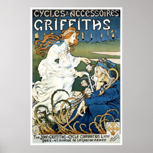 Fahrradposter Griffiths Cycling Druck Radfahren Ku Poster