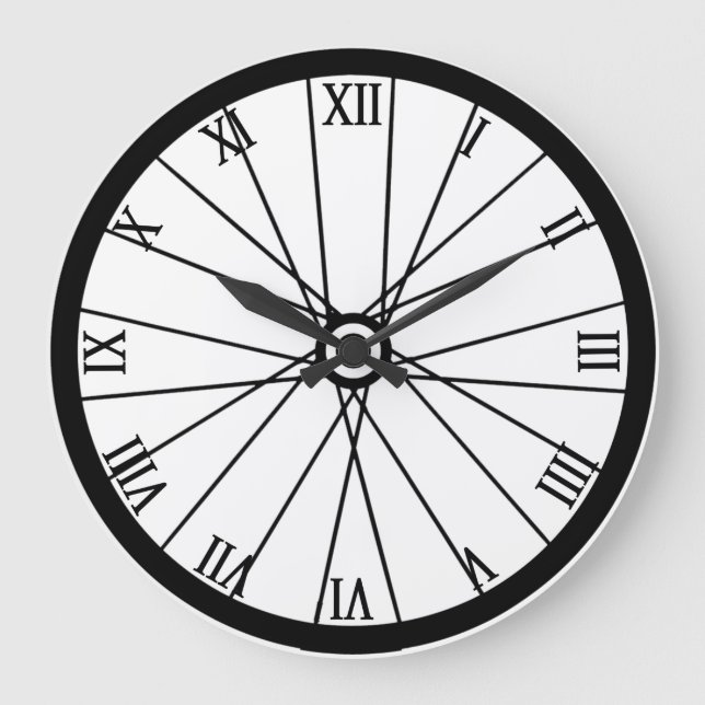Fahrradrad Große Wanduhr (Vorderseite)