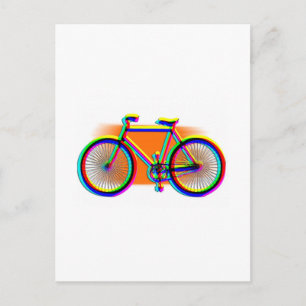 Fahrradräder Sport Family Friend Destiny Regenboge Postkarte