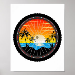 Fahrradreifen Mountainbike Fatbike Reifen  Poster