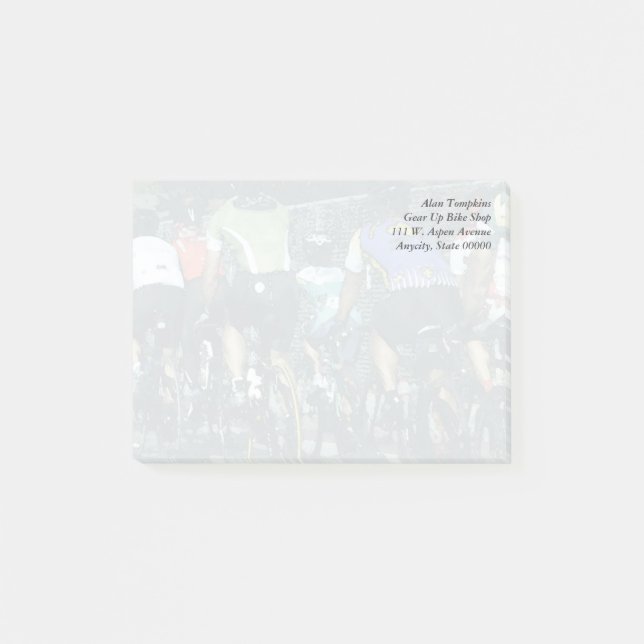 Fahrradreiter Post-it Klebezettel (Vorderseite)