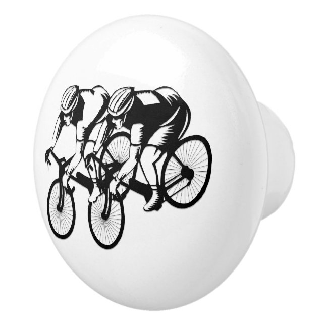 Fahrradrennen Keramikknauf (Rechts)