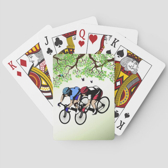 Fahrradrennen Spielkarten (Rückseite)
