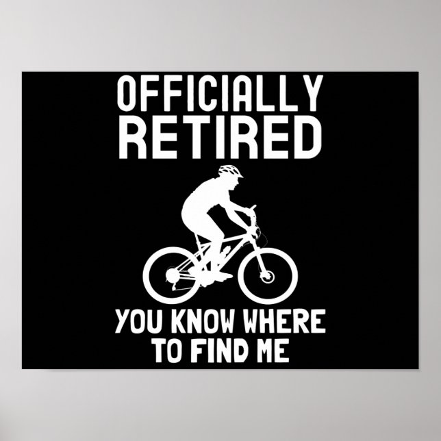 Fahrradrente 2022 lustige Rentner Fahrrad Poster (Vorne)