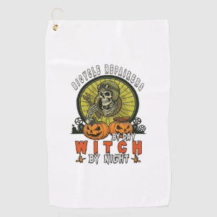 Fahrradreparatur Hexenschädel Schraubenschlüssel K Golfhandtuch