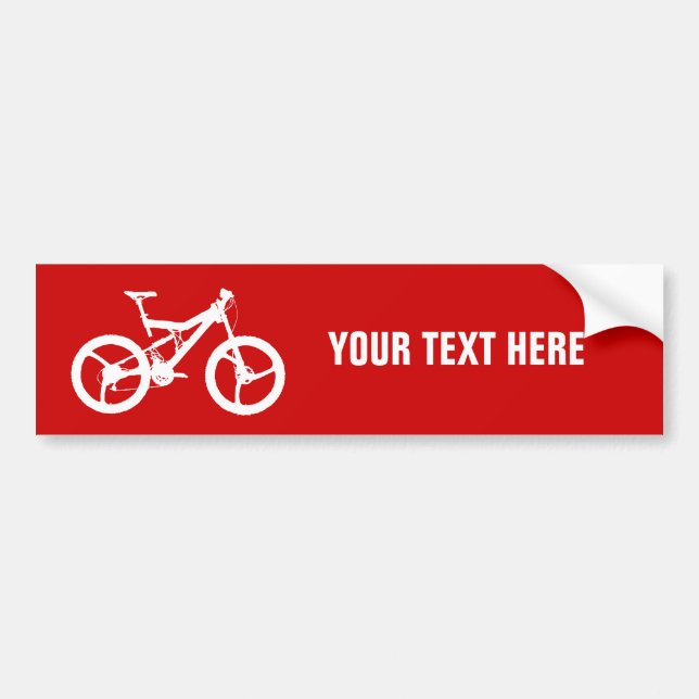 Fahrradschablone Autoaufkleber (Vorne)