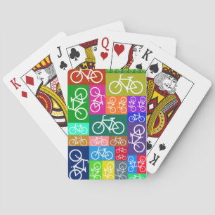 Fahrradscheck auf Karten spielen Spielkarten