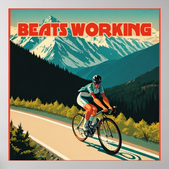 Fahrradschläger Poster (Vorne)