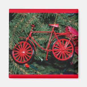 Fahrradschmuck auf einem Weihnachtsbaum Magnet