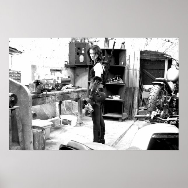 Fahrradschuppen Poster (Vorne)