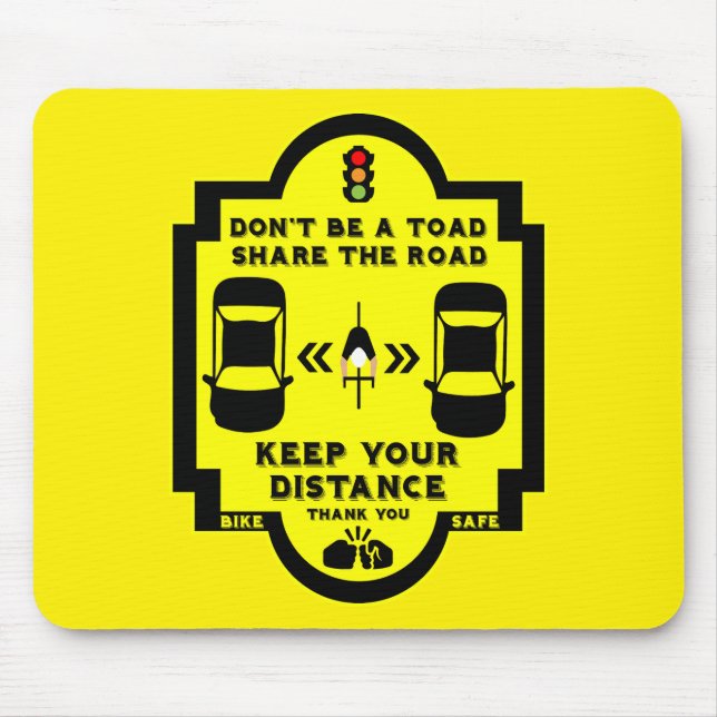Fahrradsicherheit Mousepad (Vorne)