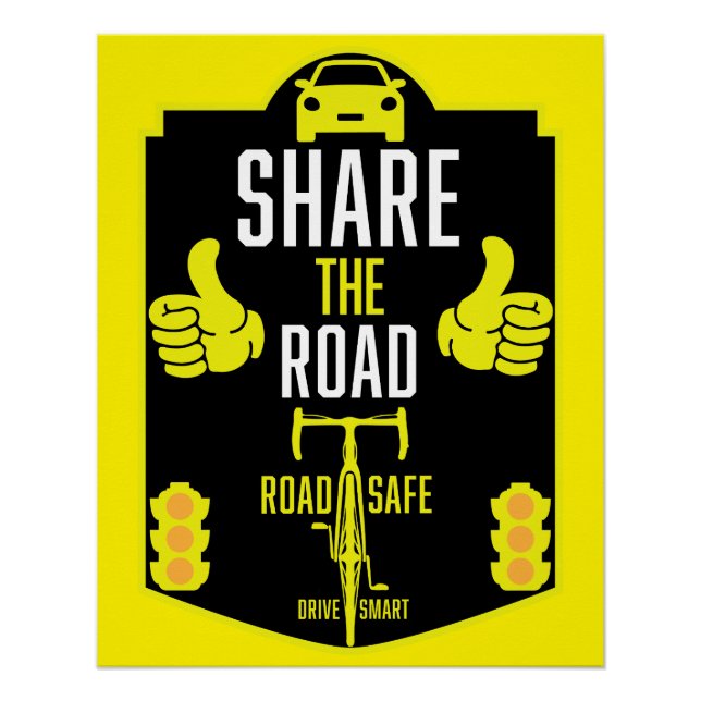 Fahrradsicherheit Poster (Vorderseite)