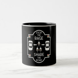 Fahrradsicherheit Zweifarbige Tasse
