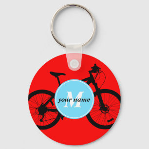 FahrradSilhouette Schlüsselanhänger