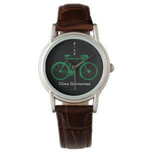 Fahrradsportarten personalisiert mit Namen Armbanduhr