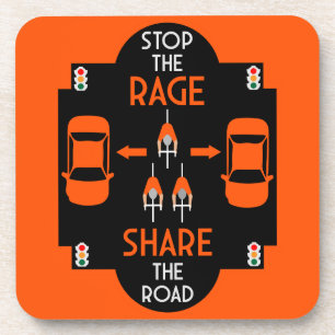 Fahrradstraßenverkehrssicherheit Getränkeuntersetzer