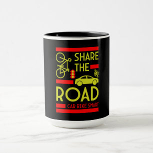 Fahrradstraßenverkehrssicherheit Tasse