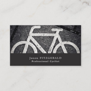 Fahrradsymbol, Fahrrad, Fahrradfahrer Visitenkarte