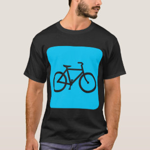 Fahrradsymbol - Himmelblau T-Shirt