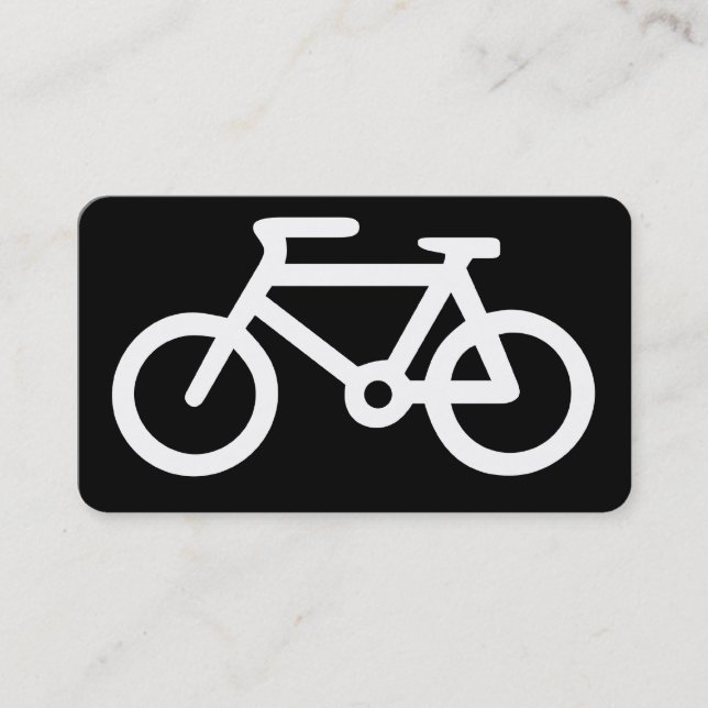 Fahrradsymbol Visitenkarte (Vorderseite)