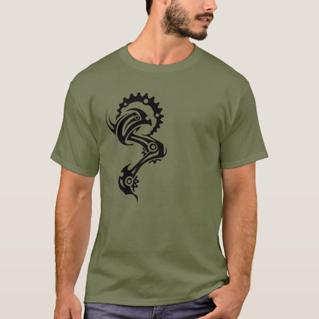 Fahrradtätowierungs-Shirt T-Shirt (Vorderseite)