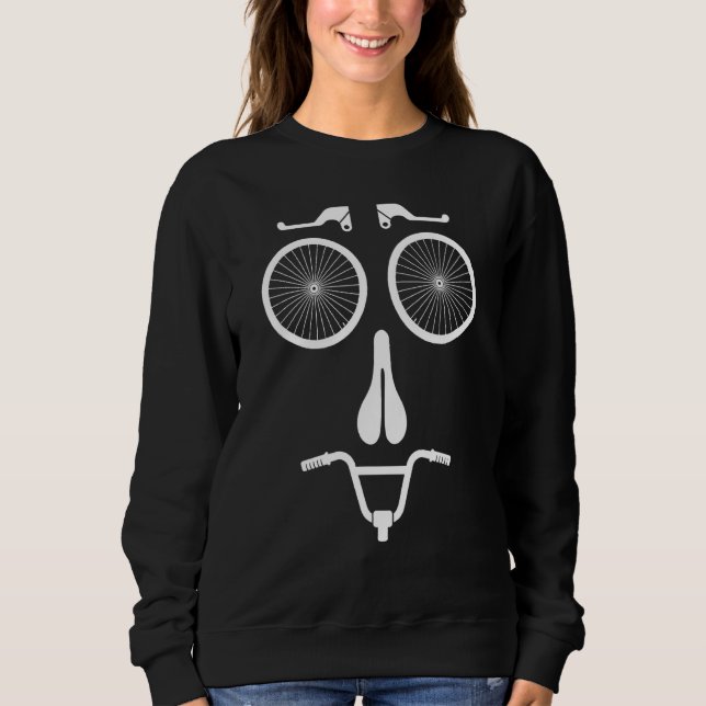 Fahrradteil Grafischer Straßenrad Radfahrer Sport Sweatshirt (Vorderseite)