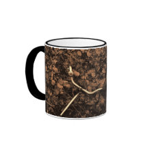 Fahrradteile mit Herbstblättern Kaffeetasse