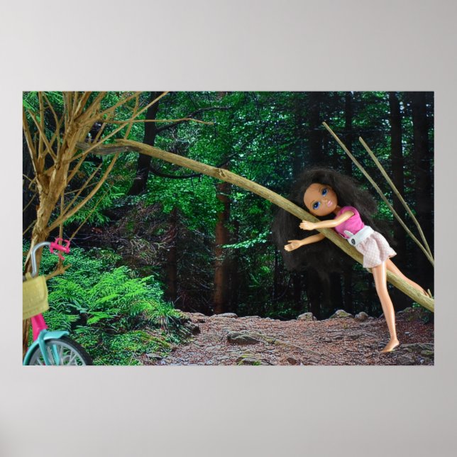 Fahrradtour in den Wald Poster (Vorne)