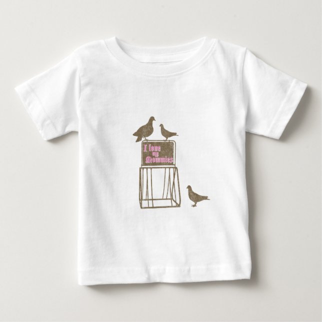 Fahrradtour mit Mommies Baby T-shirt (Vorderseite)