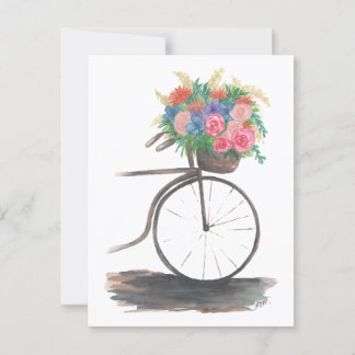 Fahrradtour Zuhause vom Markt Postkarte