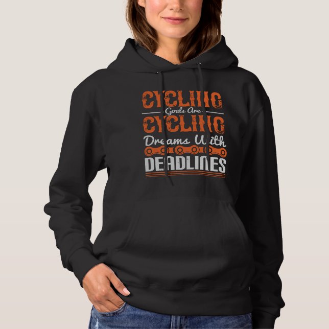 Fahrradträume mit Terminen Hoodie (Vorderseite)