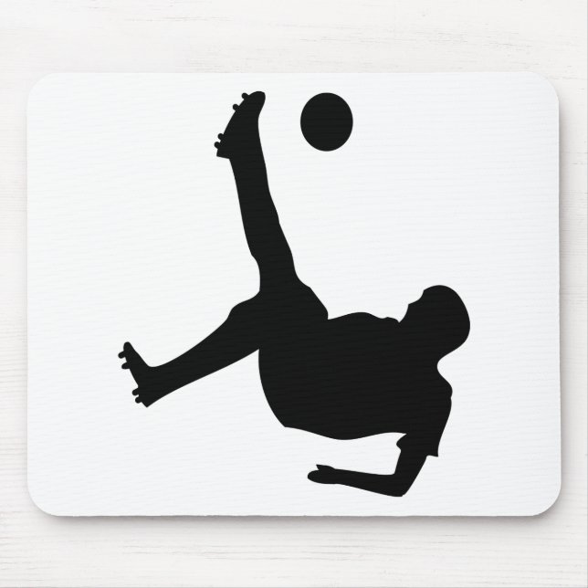 Fahrradtritt-Fußballspieler Mousepad (Vorne)