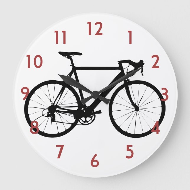 Fahrraduhr - Fahrradhalle Große Wanduhr (Vorderseite)