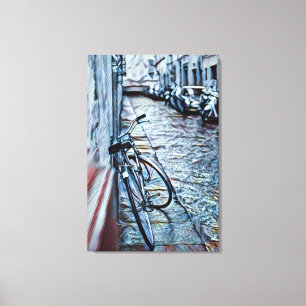 Fahrradverleih Leinwanddruck