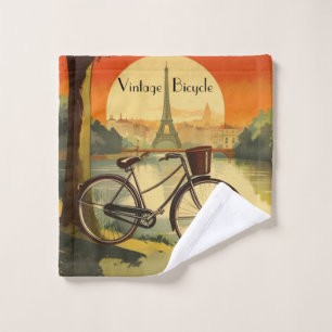 Fahrradverleih, Paris, individualisierbar Waschlappen