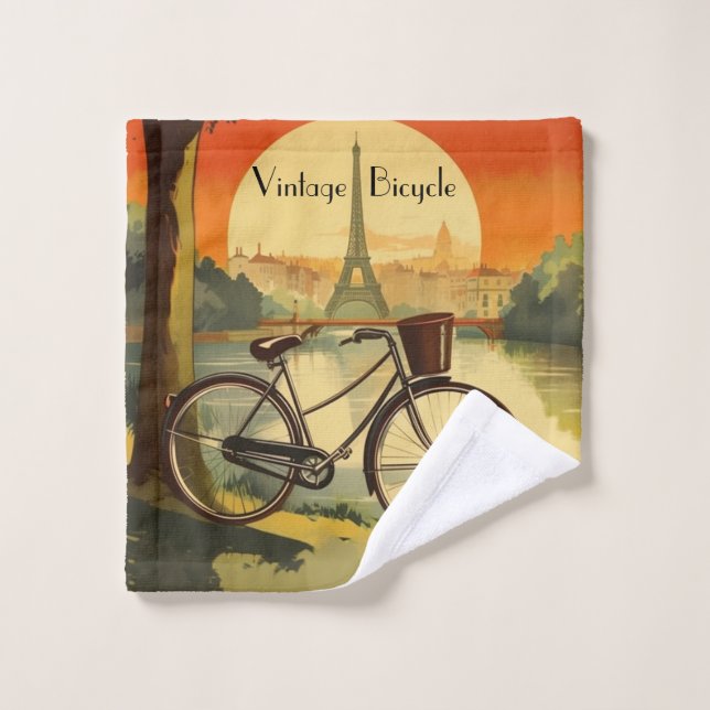 Fahrradverleih, Paris, individualisierbar Waschlappen (Waschlappen)