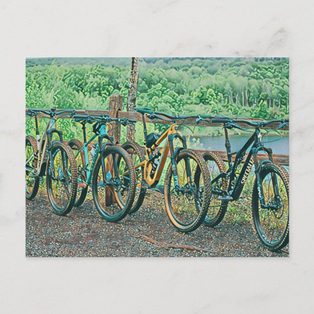 Fahrradverleih Postkarte (Vorderseite)