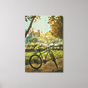Fahrradverleihgift Cycling Painting Leinwanddruck