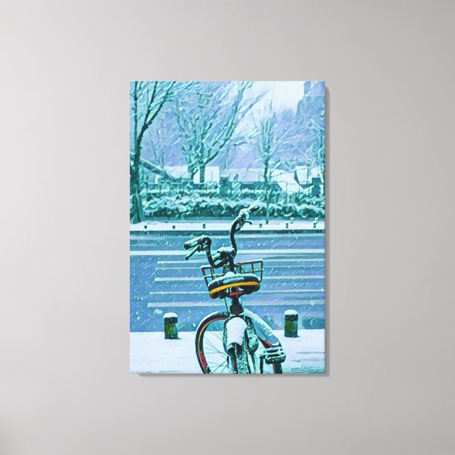 Fahrradverleihgift Leinwanddruck (Vorderseite)
