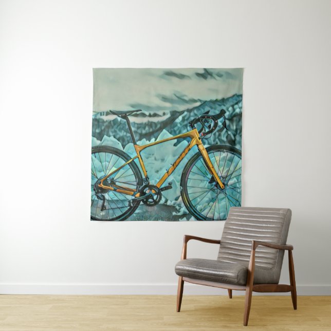 Fahrradverleihgift Wandteppich (Beispiel)