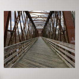 Fahrradwegbrücke Poster