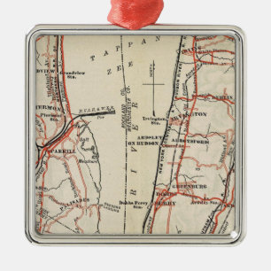 Fahrradwege in New York und Conneticut 7 Ornament Aus Metall