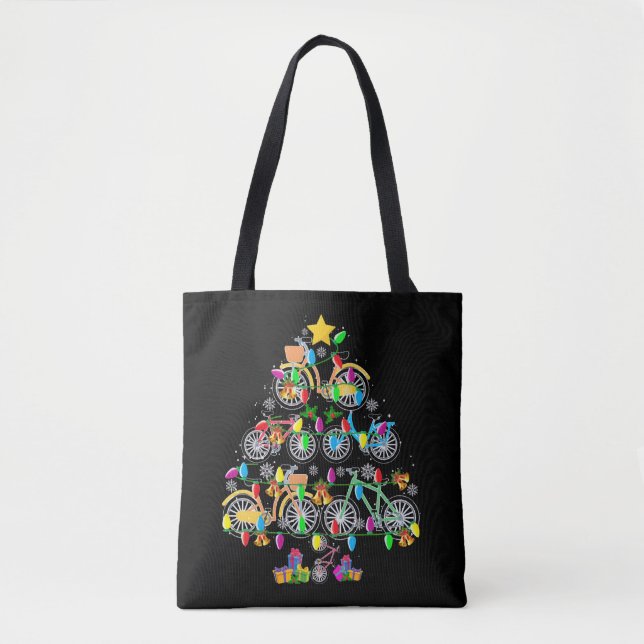 Fahrradweihnachtsbaum Sonnenradfahrer Tasche (Vorderseite)